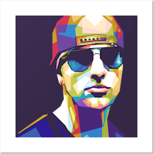 M Shadows - Avenged Sevenfold Wall Art by Paradox Studio